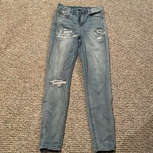 Womens American Eagle Curvy Super Hi-Rise Jegging, Used condition - Size 4
